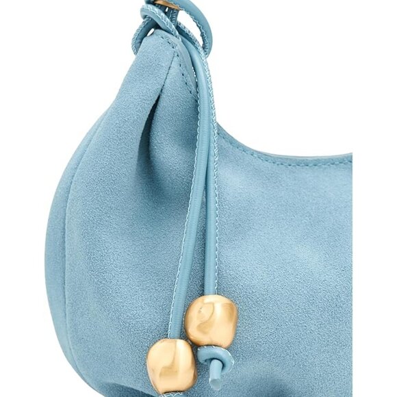 NWT Madewell The Camren Mini Bag Blue Suede - Picture 3 of 5